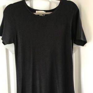Lovestitch charcoal maxi dress L with a flap back! NWT.